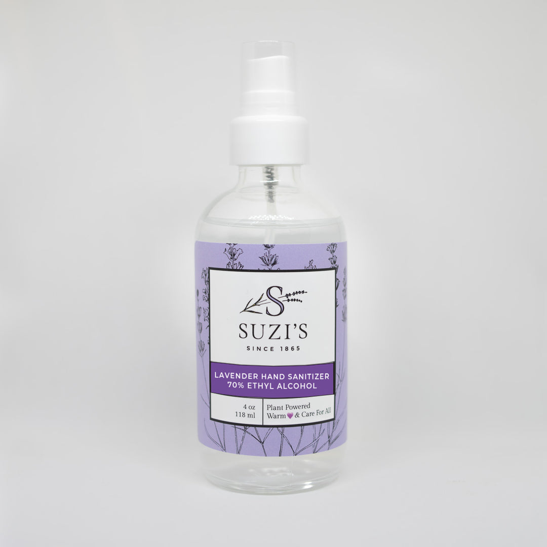 All Natural Hand Sanitizer With Lavender - Suzi's Lavender