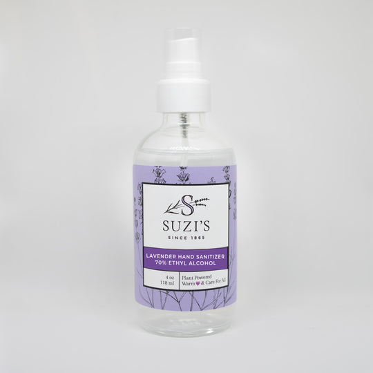 All Natural Hand Sanitizer With Lavender - Suzi's Lavender